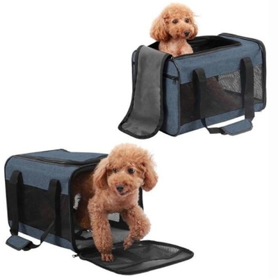 航空会社公認の携帯用通気性のペット キャリア犬猫旅行袋