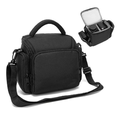 携帯用黒い耐久財の防水カメラのCrossbody袋のカメラの吊り鎖袋