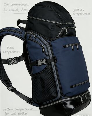 水耐性ポリエステル 露天スポーツバッグ 反射帯とジム旅行のための5つのコンパクト