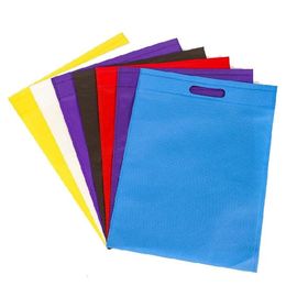 再使用可能な袋のEco扱われた多彩な非編まれた友好的な非編まれたDの切口は袋を運びます