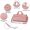 靴のコンパートメントのジムのピンクのダンス バッグが付いている注文の防水ダッフル バッグ
