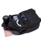 防水カバーが付いているSlrのキャンバスのカメラ袋の写真撮影の肩のCrossbody袋