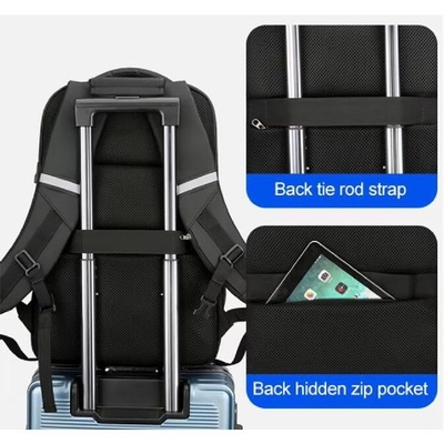 ファッション ビジネス 防水 ラップトップ バッグ カスタム 多機能 露天旅行 バックパック USB付き